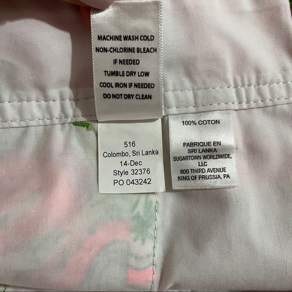 Lilly Pulitzer Hot Wings Callahan Shorts Pink Flamingo Size 0 Resortwear - Picture 11 of 11